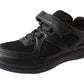Boys Girls Kids Comfortable Black Sport School Shoes with Velcro Strap for Versatile Wear