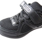 Boys Girls Kids Comfortable Black Sport School Shoes with Velcro Strap for Versatile Wear