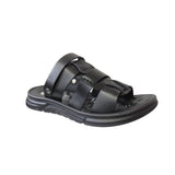 Men's Faux Leather Adjustable Strap Sandals - Comfortable & Stylish