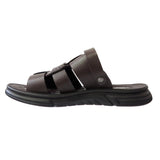 Men's Faux Leather Adjustable Strap Sandals - Comfortable & Stylish