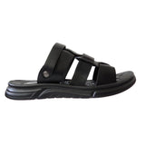 Men's Faux Leather Adjustable Strap Sandals - Comfortable & Stylish