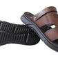 Richard Men's Faux Leather Slip-On Sandal
