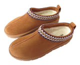 Ladies Cozy Indoor Slippers – Faux Fur Lined, Aztec Style