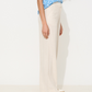 Tilde Linen Mix Straight Leg Trousers - Natural