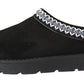 Atzi Ladies Embroidered Faux Suede Fur Lined Slippers Mules