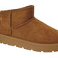 Elsa Ladies Cozy Ankle Boots Premium Suede Faux Fur Lined Slip On Winter Footwear