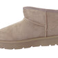 Elsa Ladies Cozy Ankle Boots Premium Suede Faux Fur Lined Slip On Winter Footwear