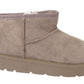 Elsa Ladies Cozy Ankle Boots Premium Suede Faux Fur Lined Slip On Winter Footwear