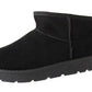 Elsa Ladies Cozy Ankle Boots Premium Suede Faux Fur Lined Slip On Winter Footwear