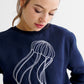 Jan Jellyfish Embroidered Sweatshirt