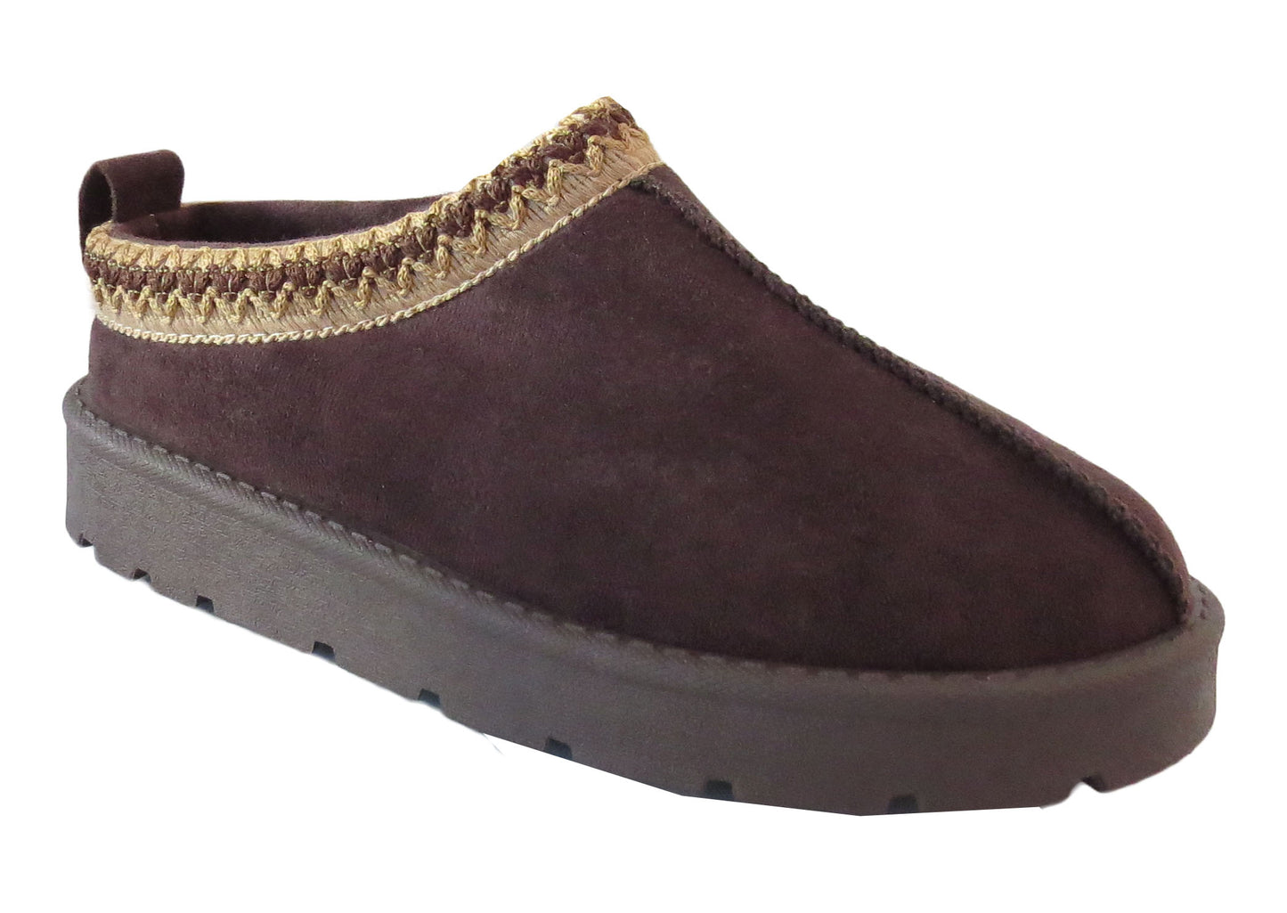 Ladies Cozy Indoor Slippers – Faux Fur Lined, Aztec Style