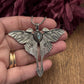 Gold/Silver Luna Moth Necklace – Nature-Inspired Boho Statement Pendant