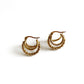 Victoria Luxe 18k Gold Plated Hoops