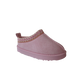Girls Cozy Kid's Embroidered Faux Suede Slippers with Faux Fur Lining