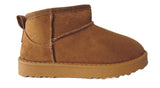 Girls Cozy Kids Faux Suede Boots - Fur Lined Comfort, Sizes 10-2, Five Stylish Colors