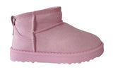 Girls Cozy Kids Faux Suede Boots - Fur Lined Comfort, Sizes 10-2, Five Stylish Colors