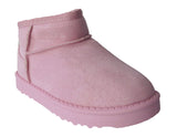 Girls Cozy Kids Faux Suede Boots - Fur Lined Comfort, Sizes 10-2, Five Stylish Colors