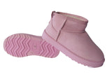 Girls Cozy Kids Faux Suede Boots - Fur Lined Comfort, Sizes 10-2, Five Stylish Colors