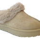 Cozy Kids' Girls' Slippers with Faux Fur Collar and Lining