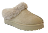 Cozy Kids' Girls' Slippers with Faux Fur Collar and Lining