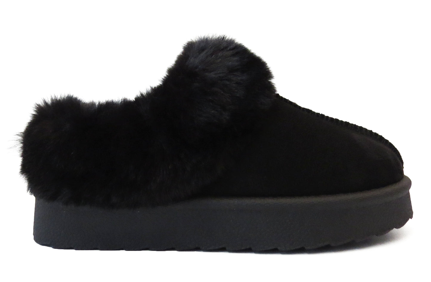 Cozy Kids' Girls' Slippers with Faux Fur Collar and Lining