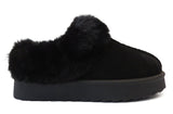 Cozy Kids' Girls' Slippers with Faux Fur Collar and Lining