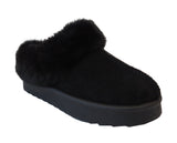 Cozy Kids' Girls' Slippers with Faux Fur Collar and Lining