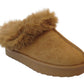 Cozy Kids' Girls' Slippers with Faux Fur Collar and Lining