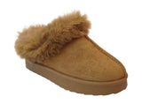 Cozy Kids' Girls' Slippers with Faux Fur Collar and Lining