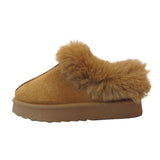Cozy Kids' Girls' Slippers with Faux Fur Collar and Lining