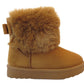 Cozy Kids' Faux Fur Lined Boots with Fluffy Collar - Girls' Comfort Winter Footwear