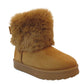 Cozy Kids' Faux Fur Lined Boots with Fluffy Collar - Girls' Comfort Winter Footwear