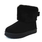 Cozy Kids' Faux Fur Lined Boots with Fluffy Collar - Girls' Comfort Winter Footwear