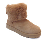 Welma Stylish Faux Suede Fur-Lined Ankle Boots for Women