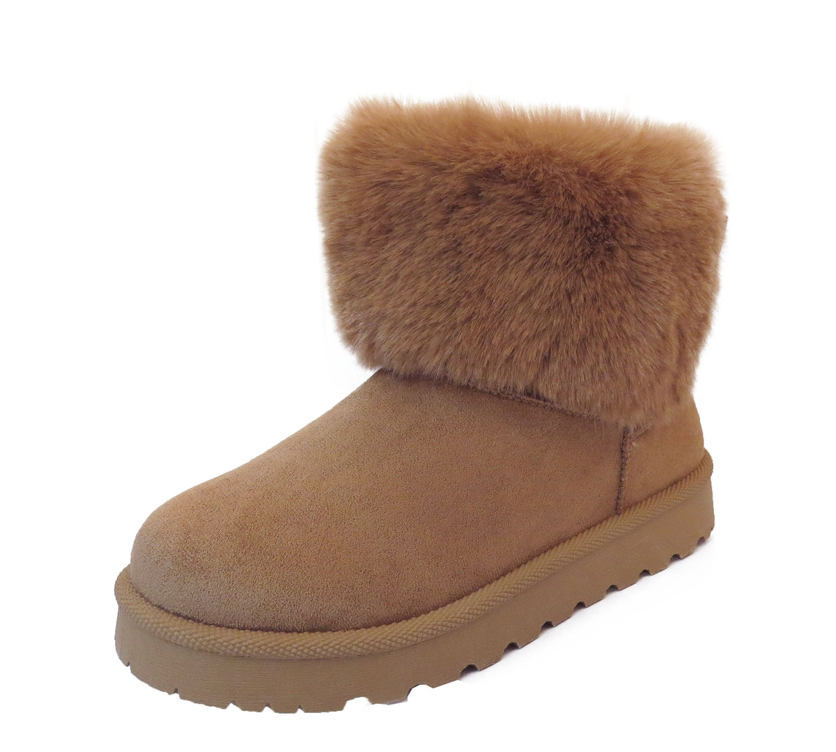Welma Stylish Faux Suede Fur-Lined Ankle Boots for Women