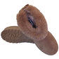 Betty Stylish Ladies Faux Suede Fur-Lined Collar Boots - Khaki, Black, Camel