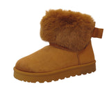 Welma Stylish Faux Suede Fur-Lined Ankle Boots for Women