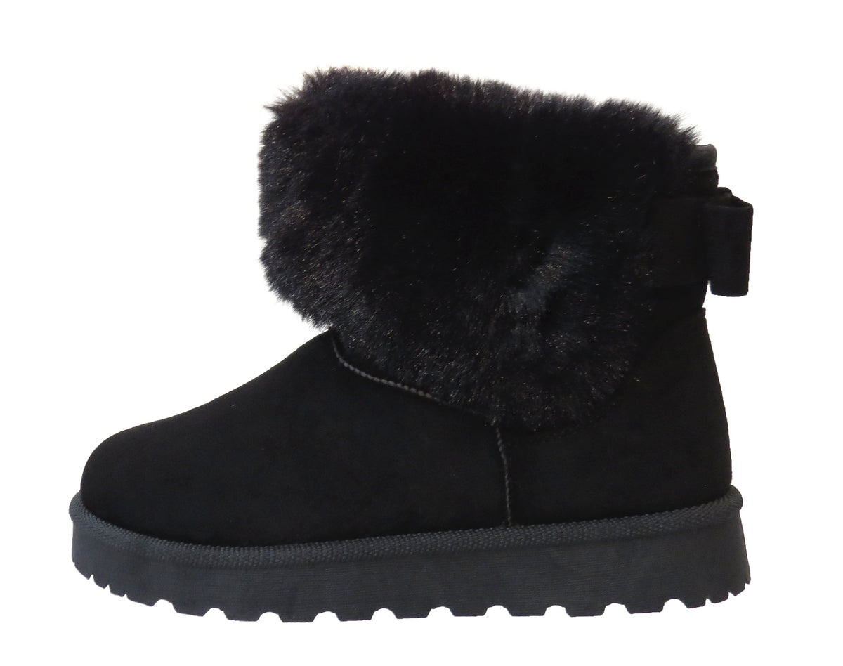 Welma Stylish Faux Suede Fur-Lined Ankle Boots for Women