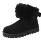 Welma Stylish Faux Suede Fur-Lined Ankle Boots for Women