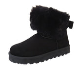 Welma Stylish Faux Suede Fur-Lined Ankle Boots for Women