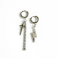 Atlas Lightning Bolt Mismatch Dangle Earrings