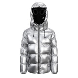 Cosmos Hooded Down Jacket - Silver