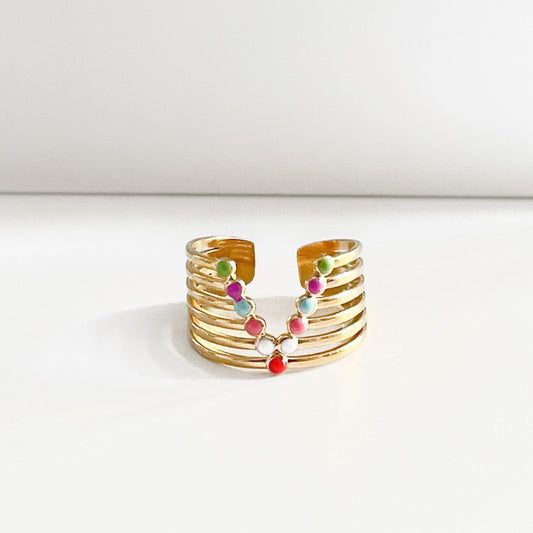 Amaya Luxe 18k Gold Plated Ring