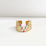 Amaya Luxe 18k Gold Plated Ring