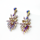 Genevieve  Pink Rhinestone Statement Earrings