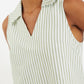 Jerrika Sail Stripe A-Line Mini Dress Green