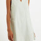 Jerrika Sail Stripe A-Line Mini Dress Green