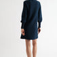 Jessika Plait Mini Dress in Navy