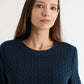 Jessika Plait Mini Dress in Navy