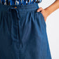 Jessy Chambray Straight Midi Skirt